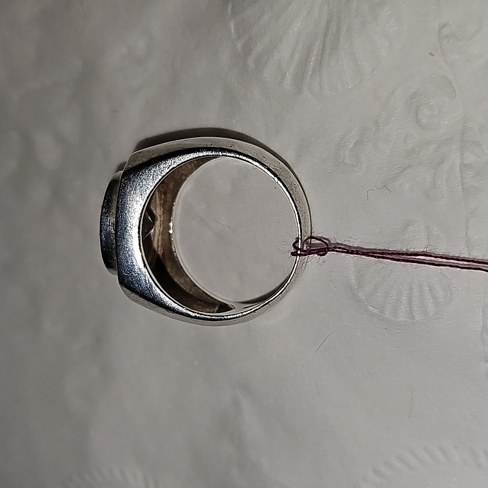 Sterling Silver Crystal Ring - image 5